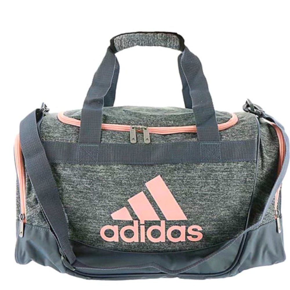 Adidas | Defender II Duffle Bag | Medium Size Grey + Pink | NWOT
